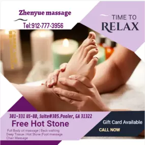 A massage therapist giving a foot massage will manipulate muscles and other soft tissues
 to improve circulation, relieve pain, and heal injuries in the area or to induce overall relaxation.