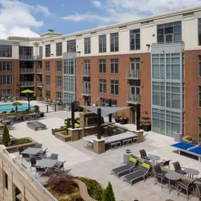 Rooftop pool and outdoor lounge