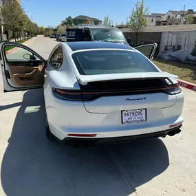 Porsche Completed Rear Window Replacement