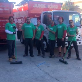 A few members of the Junk King San Diego team ready for National Recycling Day!