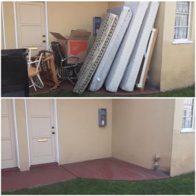 Before and after from an apartment cleanout. We helped the customer with their remaining apartment items and made it easy for them to move. Junk King is here to help you with your next transition! Check out our website today for your next junk removal job. https://www.junk-king.com/sandiego