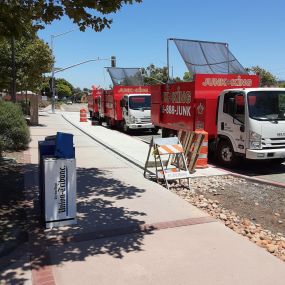 Junk King San Diego ready for a large same day junk removal job. One of our specialties is same day junk removal. Our fleet and crew can handle junk hauling jobs of any size.