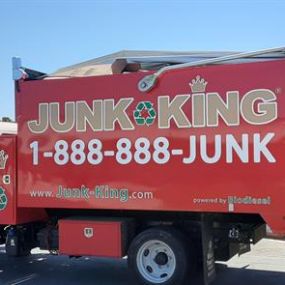 Junk King San Diego completing a commercial trash removal job. We can remove anything from commercial debris to residential clean outs. We haul mattresses, old furniture, appliances and much more.