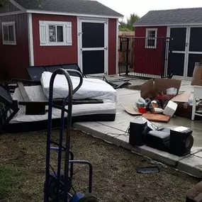 A customer asked Junk King to help with their property cleaning. Check out this before photo!