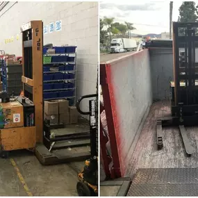 Our Junk King crew helped remove the customers metal lift from their warehouse. Junk King's team is trained and insured which makes us the perfect candidate for large commercial junk removal jobs.