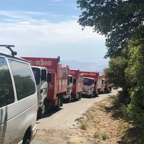 Multi-truck job in Mt Laguna. There is no job too big or too small for Junk King.