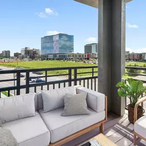 Spacious balcony