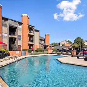 Pool surrounded by community