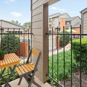 First floor private patio at Camden Valley Park in Irving, Tx