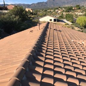 Example of a tile roof job by Hahn Roofing, Sedona AZ