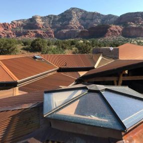 Example of a tile roof job by Hahn Roofing, Sedona AZ