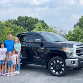 ???? Our new friend Jeff came in with his wonderful family and got hooked up with this super sharp Toyota Tundra! Jeff will be putting the Tundra to work this summer towing the family camper!????Welcome to the Rocky Top Family!! ????
