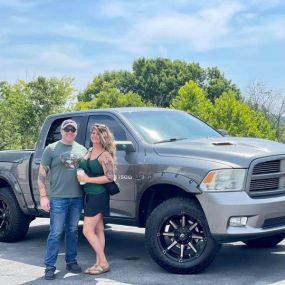 ???? Our friends Tony and Summer knew where to find the perfect pick up truck! We can’t wait to see them pulling their camper in their loaded up new Ram 1500 Sport. Welcome to the Rocky Top Motors family, we greatly appreciate your business!!????