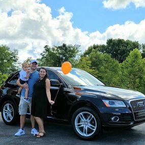 ????It’s a CELEBRATION here at Rocky Top Motors!Our new friends Hunter and his family just left the lot in this super classy and fun to drive Audi Q5!! What a great looking SUV, they will be enjoying this beauty for years to come! Welcome to the Rocky Top Motors family guys, we appreciate your business!!????????