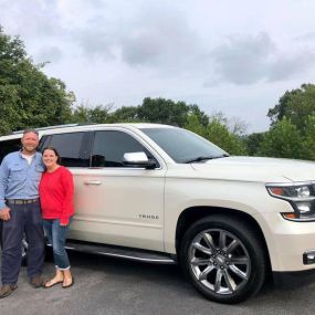???? Congratulations to our friends and newest members of the Rocky Top Family Matt and Sarah Dickson! We had fun helping them get their beautiful 2015 Chevy Tahoe! Thank you for your business! ???? #homesweethomedeal
