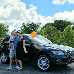 ????It’s a CELEBRATION here at Rocky Top Motors!Our new friends Hunter and his family just left the lot in this super classy and fun to drive Audi Q5!! What a great looking SUV, they will be enjoying this beauty for years to come! Welcome to the Rocky Top Motors family guys, we appreciate your business!!????????