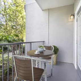 Private patio at Camden Lee Vista apartments in Orlando, FL