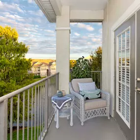 Relaxing private balcony