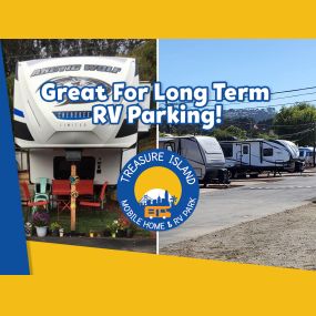 Are you searching for the perfect long-term RV park? . At Treasure Island Mobile Home & RV Park, we are proud to provide RV campers with access to modern long-term RV parking facilities that make it possible to enjoy all the comforts of home on the road!