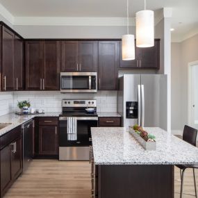 Well-Organized Kitchen with Island View