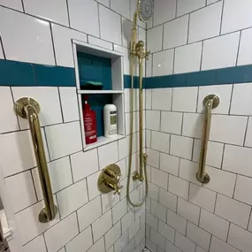 With safety in mind, we helped to modernize this customers shower