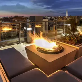 Rooftop fire