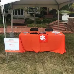 Our tent set up to engage with the community