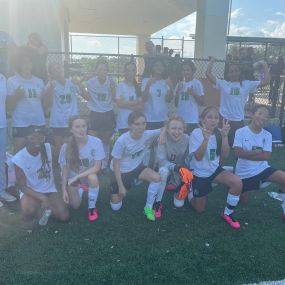 Spotlight ⭐️Our Middle School Girls Soccer Team is now 5-0, winning yesterday at New River, 2-1. Congrats! #GoSharks