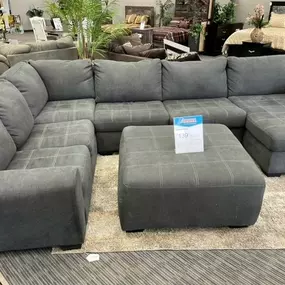 Couch with ottoman