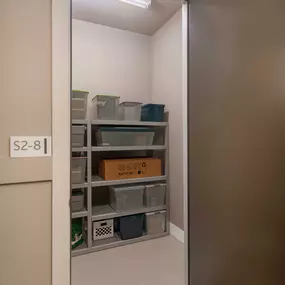 Rentable, private storage closet at Camden Victory Park