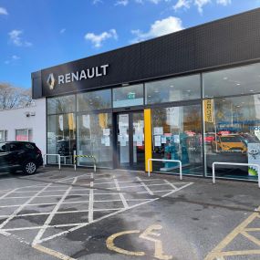 Side view of the Renault Sheffield dealership