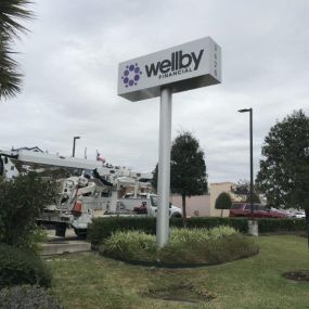 Exterior signage of Wellby Financial in Seabrook