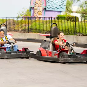 Ride the gokarts