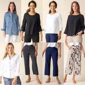 If you love Habitat clothes, you're going to love all the new styles that just arrived at the Sandusky boutique. Stop in today and try them on.