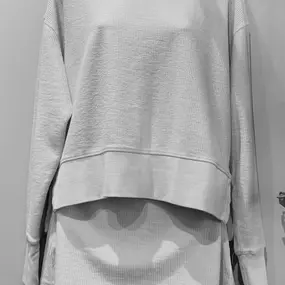 Guess the color of this long sleeve top and skort outfit…. A colorized photo will be shared tomorrow!