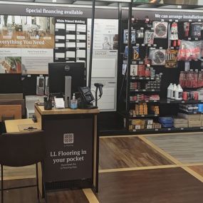 Interior of LL Flooring #1353 - Littleton | Check Out and Tools