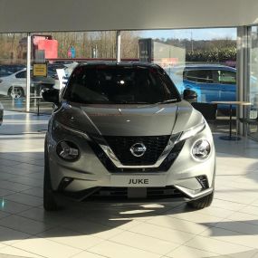 Nissan Juke inside the Sunderland dealership