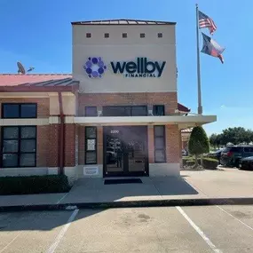 Exterior front entrance of credit union in Deer Park