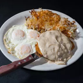 Country Fried Steak & Eggs