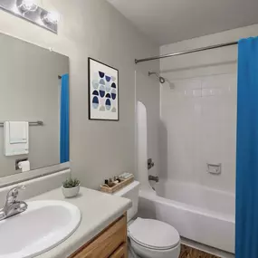 Classic style bathroom with single sink