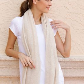 Lightweight summer cashmere…just enough! Check out our breezy cashmere wraps in delicious colors.