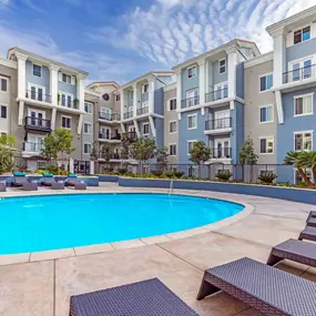 Second Pool with Deck and Lounge Chairs