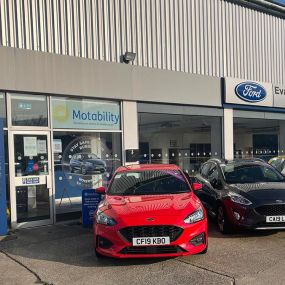 Outside the Ford Merthyr Tydfil dealership