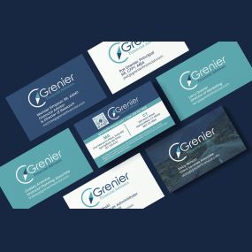 visual branding collateral for Grenier Financial Advisors