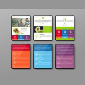 iPad Mockups of website design for American River Nutrition