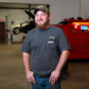Jack was our first employee. He is a versatile, well rounded technician, skilled in many areas. He is an ASE Master Certified Technician. Jack is persistent when he meets a challenge. Jack is our team member responsible for the heavy line repairs, Engine Replacement, Transmission Replacement, Engine Repairs, Differential Rebuilds, A/C, Suspension, Driveability Concerns and Carburetor work for the classics. He is a hard working, skilled technician, that we are fortunate to have as part of our tea
