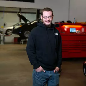 Zack is our Alignment and Maintenance technician. You may never meet an individual so eager and ready to help someone. We are fortunate to have someone with his personality and hard work ethics. Most days he is the first in and the last to leave. You may also catch Zack assisting customers with appointments or answering questions about repairs needed. Zack specializes in Alignments, Brakes, Maintenance, Basic Automotive Repair, Oil Changes and Tire Rotations.