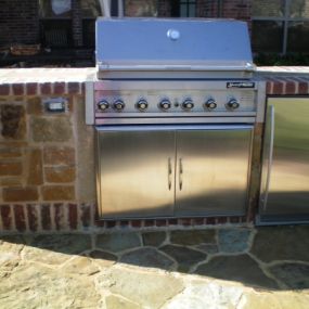 Outdoor Kitchen BBQ Brickwork Project - McFall Masonry - Texas