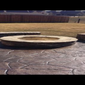 Firepit and Patio Construction Project - McFall Masonry - Texas