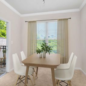 Dining room and outdoor living at Camden Fallsgrove